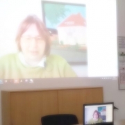 Foto von einer Videokonferenz